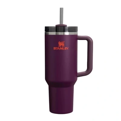 Obrázek Stanley Quencher H2.0 FlowState Trinkflasche mit Strohhalm 1.2L Thermobecher Kühlt 11 Stunden 48 Eisgekühlt Spülmaschinenfest Thermosflasche BPA Frei Kaffeebecher To Go Plum