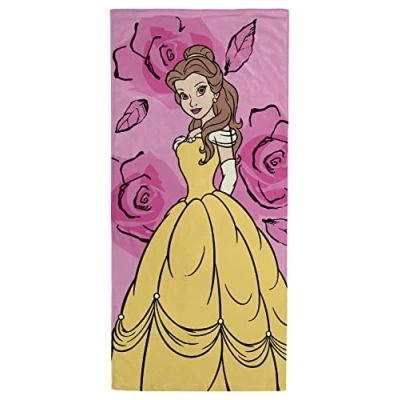 Obrázek Jay Franco Disney Princess Belle Rose 71 cm x 147 plážová osuška ze 100% bavlněného froté