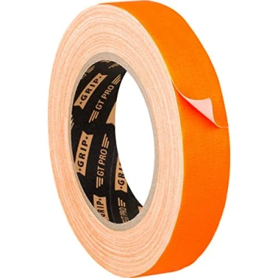 Obrázek GRIP Eventbasics Hula Hoop Tape neonově oranžová, GT PRO Neon Tape, 25 mm x m, Gaffa UV aktivní, matná