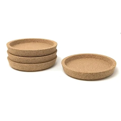 Obrázek Ikea 365+ Kork Untersetzer mit tiefem Rilleneinsatz 4 (10 cm), schützen die Tischoberfläche, tolle Hack Schmuckschale (4, Durchmesser)