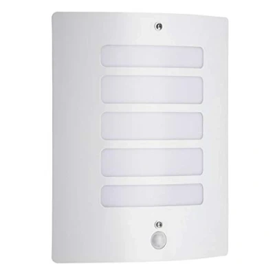 Obrázek BRILLIANT Lampa Todd venkovní nástěnné světlo detektor pohybu bílá 1x A60, E27, 60 W, vhodné pro normální žárovky (není součástí dodávky) IP druh ochrany: 44 ochrana proti stříkající vodě