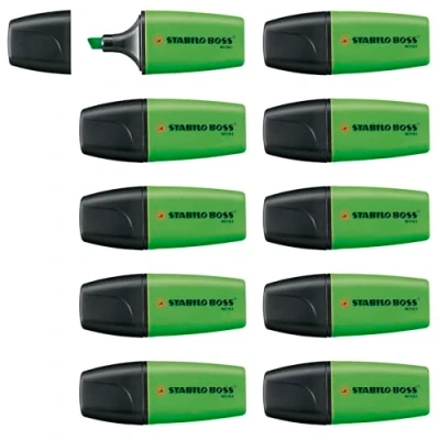 Obrázek Zvýrazňovač STABILO Boss MINI balení 10 ks zelený