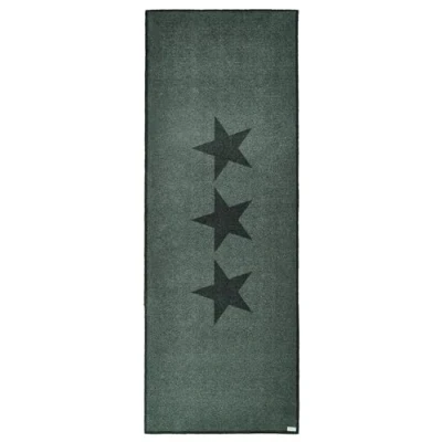 Obrázek Zala Living Dekorativní rohožka do interiéru i exteriéru 67 x 180 cm zachycující nečistoty, hvězdy, dveřní rohožka, omyvatelná &amp; odolná proti povětrnostním vlivům, protiskluzová pro vstupní a venkovní prostory šedá