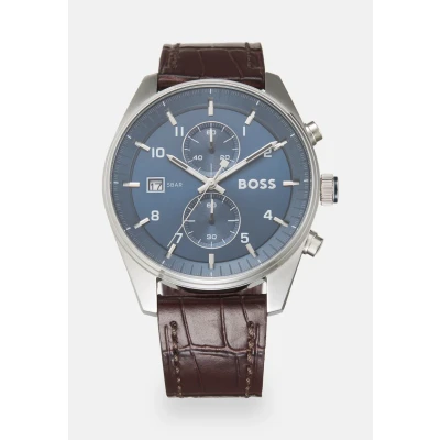 Obrázek BOSS SKY Traveller Hodinky se stopkami, Muži, Velikost: One Size, Brown/blue