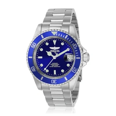 Obrázek Invicta Pro Diver ušlechtilá ocel pánské automatické hodinky, stříbrná/modrá., Hodinky