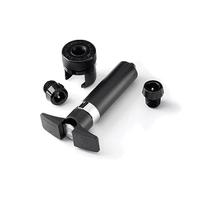 Obrázek PEUGEOT 210052 Epivak Duo dvojitá pumpa s funkcí přepínání na víno a šampaňské, plast, 2,6 x 9 14,5 cm, černé