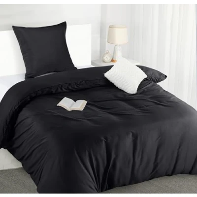 Obrázek Utopia Bedding Ložní prádlo 135 x 200 povlečení z mikrovlákna cm + 1 povlak na polštář 80 černé