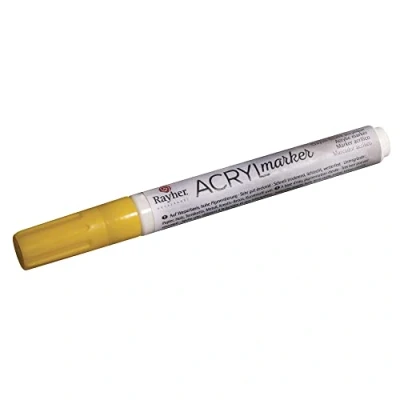 Obrázek Rayher 35007161 Akrylátová značkovač, Kuličkový hrot 2 4 mm, s ventilem, Sonnengelb