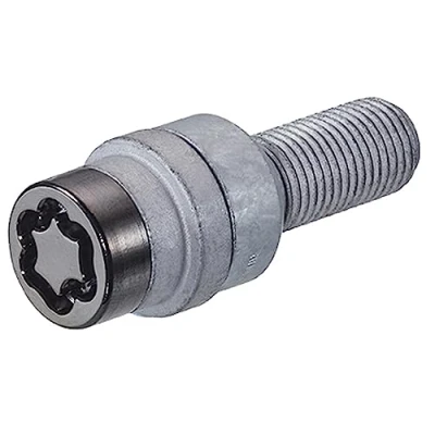 Obrázek McGard Šroub na zámek ráfků M14x1. 50 černý kulový svazek R14 délka 27 mm (velikost klíče 17mm)
