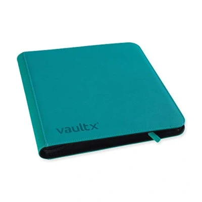 Obrázek Vault X Premium Exo Tec XL pořadač na zip 12 Pocket Trading Card album Folder 624 Side Loading Binder for TCG (Teal)