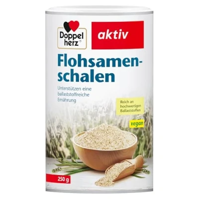 Obrázek Doppelherz slupky psyllium na podporu zdravé výživy bohaté vlákninu chuťově neutrální 250 g