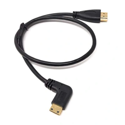Obrázek System S HDMI na mini kabel úhlový konektor 90 stupňů úhel 45 cm