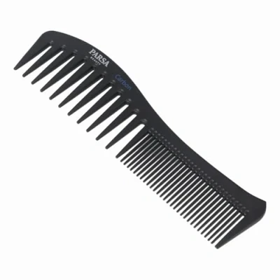 Obrázek PARSA Beauty kvalitní karbonový stylingový hřeben antistatický, univerzální pro všechny typy vlasů Profesionální z vynikajícího materiálu 19,8 x 5 1 cm
