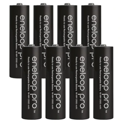 Obrázek 8dílná sada baterií Panasonic Eneloop PRO XX AA/Mignon 2550 mAh vysoce výkonné NI Mh baterie v akumulátorovém boxu kraftmax V5