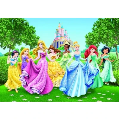 Obrázek AG Design FTD 2207 Disney Princezny, Papírová fototapeta 360 x 254 cm 4 díly, papír, vícebarevný, 0,1