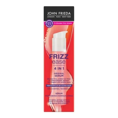 Obrázek John Frieda Originální sérum 4 v 1 obsah: 50 ml typ vlasů: normální až tlustý Z řady Frizz Ease Zamezení Chrání před teplem a vlhkostí vzduchu