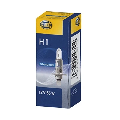 Obrázek HELLA 8GH 002 089 133 halogenová žárovka H1 standard 12V 55W provedení patice žárovky: P14. 5s krabička množství: 1