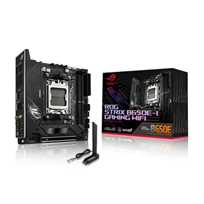 Obrázek ASUS ROG STRIX B650E I GAMING WiFi základní deska patice AMD AM5 (Ryzen 7000, Mini ITX, DDR5 paměť, 10+2 Power Stages, USB 3.2 Gen 2 typ C, PCIe 5.0, Q Release, 6E, Aura Sync)