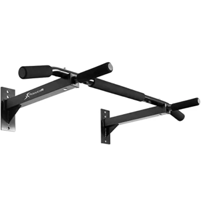 Obrázek ProsourceFit Wall Mounted Pull Up/Chin Up Bar, Heavy Duty 300 lb. Capacity, Black