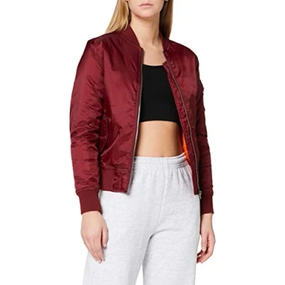 Obrázek Urban Classics Dámská Ladies Basic Bomber Jacket bunda, Burgundská