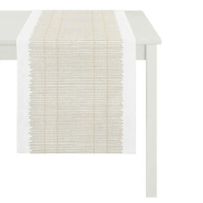 Obrázek Apelt běžce, Polyester, zlatá/krémová, 48 x 140 0.2 cm
