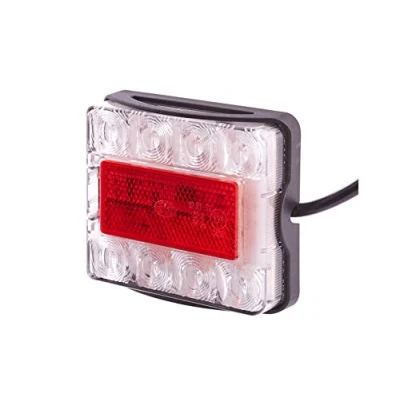 Obrázek HELLA Zadní světlo LED osvětlení přívěsu 12 V / 24 nástavba/šroubované ECE Barva světelných disků: červená/průhledná kabel: 500 mm zástrčka: otevřené konce kabelu pravý/vlevo 2VA