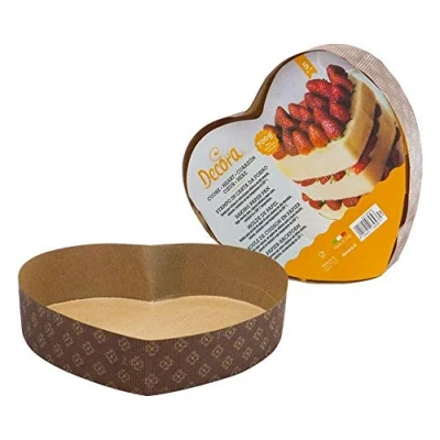 Obrázek DECORA 0320189 Backform Herz 20, 5 x 22, H cm, backpapier, braun