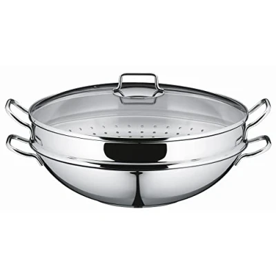 Obrázek Wok pánev WMF, stříbrná, 36 cm