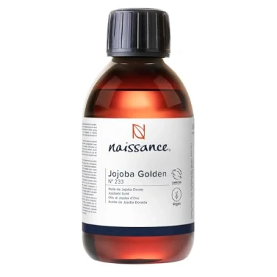 Obrázek Naissance Jojobový olej Gold (č. 233) 225 ml lisovaný za studena na vlasy, pokožku, obličej, masáž, kosmetiku