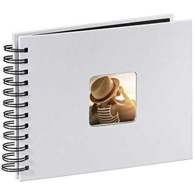 Obrázek Hama fotoalbum spirálové (50 černých stran, 25 listů, velikost 24 x 17 cm, s výřezem pro vložení fotografie)