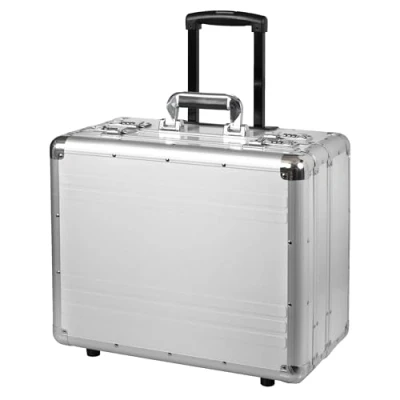 Obrázek Alumaxx Attaché Kufr na laptop Venture, stříbrná, kolečkách