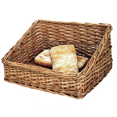 Obrázek Olympia Brot Display Weidenkorb, 510 mm, natürliche Farbe, Größe: 200 x 400 robuster Weidenkorb ideal für Körbe oder professionelle Cafés, Restaurant Buffets und den Heimgebrauch, P756