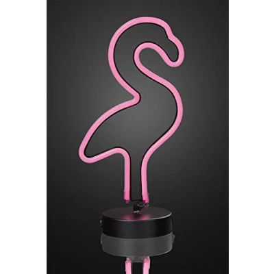 Obrázek Hellum 522976 LED plameňák růžová lampa světlo dekorace 111 LED&#039;s Indoor noční Sihoulette