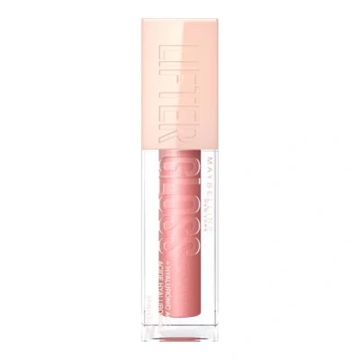 Obrázek Maybelline New York lesklý lesk na rty pro plně působící rty, hydratační, s kyselinou hyaluronovou, Lifter Gloss, barva: č. 003 Moon (růžová), 1 x 5,4 ml