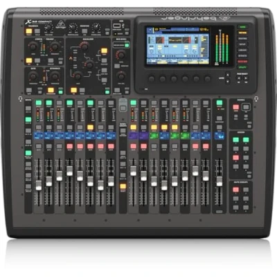 Obrázek Behringer X32 COMPACT Kompaktní digitální mixážní pult se 40 vstupy, 25 autobusy, 16 programovatelných předzesilovačů Midas, 17 motorizovaných faderů, kanálové LCD, 32kanálové audio rozhraní*dálkové