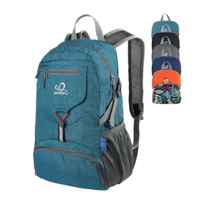 Obrázek WATERFLY Ultraleicht Faltbar Klein Rucksack: 20L Leicht Packable Wanderrucksack Tagesrucksack Trekkingrucksack Outdoor Sportlich Backpack Travel Daypack für Herren Damen