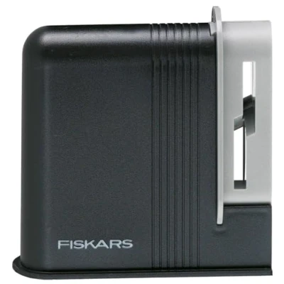 Obrázek Fiskars Nůžkový ostřič, pro praváky, keramické brusné hlavice/plastové pouzdro, černá/šedá, klip sharp 1000812