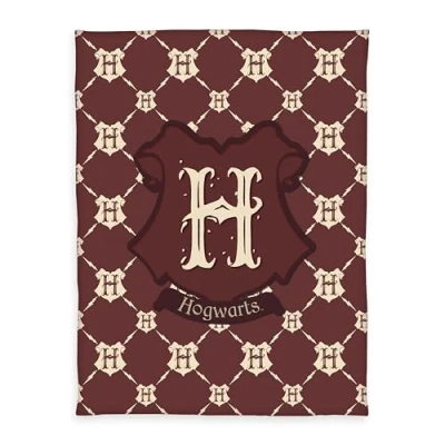 Obrázek Herding Fleecová deka Harry Potter, 130 x 170 cm, 100% polyester, fleece, hnědá/béžová