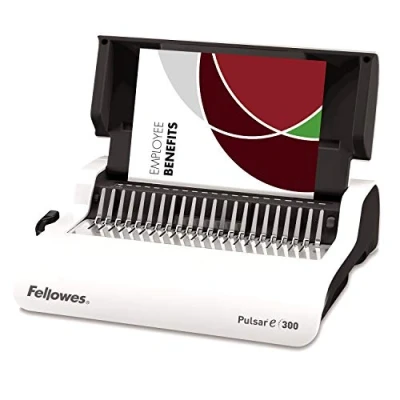 Obrázek Fellowes 5620701 malá kancelář plastový vázací přístroj Pulsar E 300 bílá/stříbrná, elektrická