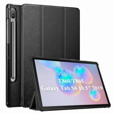 Obrázek Fintie pouzdro pro Samsung Galaxy Tab S6 10. 5 SM T860/T865 2019 (kompatibilní s Pen bezdrátová nabíjecí funkce) ultra tenké ochranné z umělé kůže funkcí automatického spánku/probuzení,