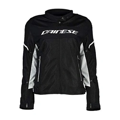Obrázek Dainese Air Frame D1 Lady Tex Jacket, Motorradjacke Sommer mit Abnehmbarem Windschutz Futter, Damen, Schwarz/Schwarz/Weiß, 50