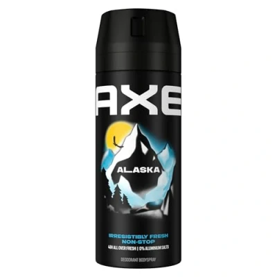 Obrázek Axe Bodyspray Alaska Deo ohne Aluminium sorgt 48 Stunden lang für effektiven Schutz vor Körpergeruch 150 ml