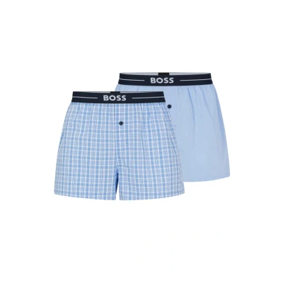 Obrázek BOSS 2 PACK Trenýrky, Muži, Velikost: Small, Open blue