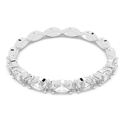 Obrázek Swarovski Vittore Marquise Ring, bílý, rhodiovaný, 55