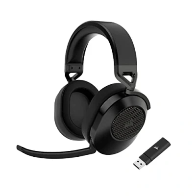 Obrázek CORSAIR HS65 WIRELESS herní multiplatformní Headset s Bluetooth Dolby 7.1 Surround Sound všesměrový mikrofon kompatibilní iCUE PC, Mac, PS5, PS4, Nintendo Switch, mobil Carbon