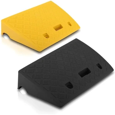 Obrázek Pyle Auffahrrampe PKW Car Ramp Curb Bordsteinrampe 10cm hoch, Auffahrrampen geeignet als für Anhänger, Auto Rampe &amp; LKW, Motorrad, Fahrrad, Rampen bis 3t