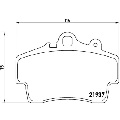 Obrázek Brembo P65007 přední brzdové destičky, počet 4