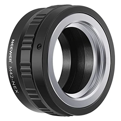 Obrázek Neewer® nastavitelný šroubovací upevňovací adaptér M42 Objektiv snadná Sony NEX E Mount kamera, kamera jako 3 6 C, Alpha a7/A7?, a7R/a7R?, A7S/A7S?and Více