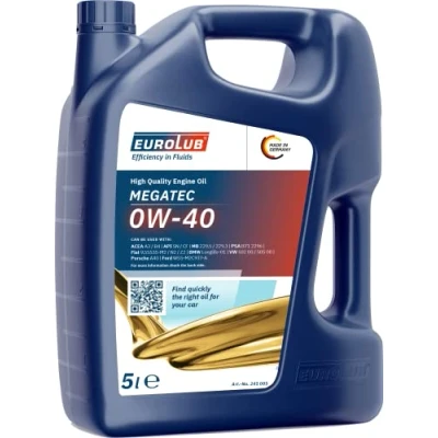 Obrázek EUROLUB MEGATEC SAE 0W 40, 5 litrů