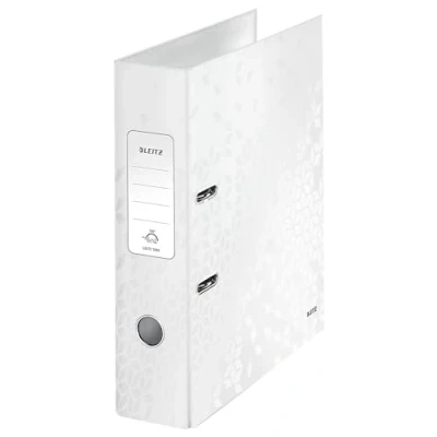 Obrázek Leitz Lever Arch File, perlově bílá, šířka zad 80 mm, rozsah WOW, 10050001, design se může lišit
